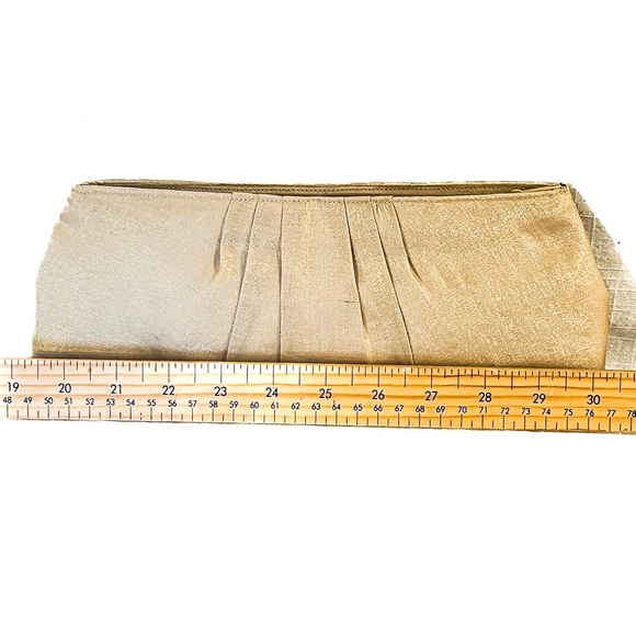 Nitebags Metallic Gold Fabric Clutch - NWOT - Picture 9 of 9